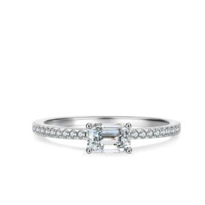 Ring Pracht wit of groen zirkonia