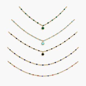 Ketting kralen verschillende kleuren