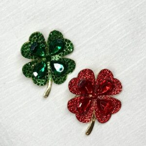 Broche klavertje vier