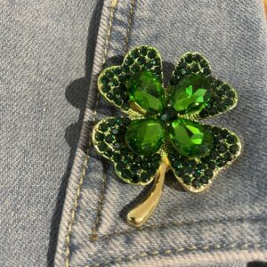 Broche klavertje vier