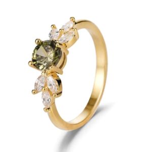 Ring groen zirkonia