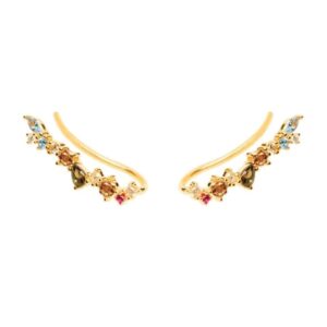 Oorstekers gekleurd strass