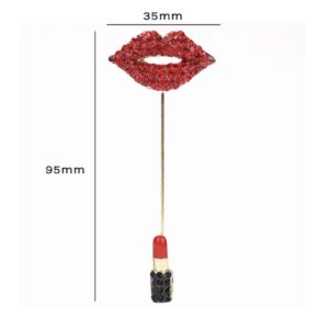 Broche pin lippen lipstick