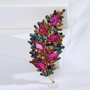 Broche gekleurd blad