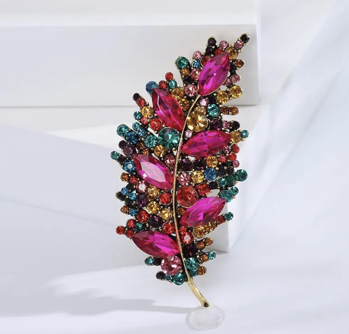 Broche gekleurd blad - Afbeelding 2