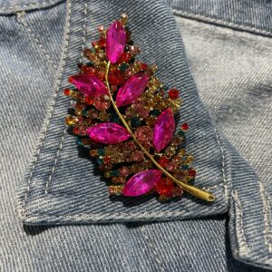 Broche gekleurd blad