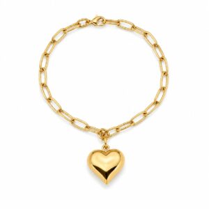 Armband paperclip hart