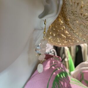 Oorbellen natuursteen 5 kleuren