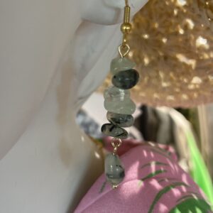 Oorbellen natuursteen 5 kleuren