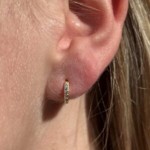 oorringen 7 mm gold plated