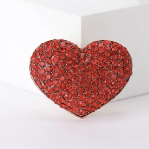 Broche rood hart