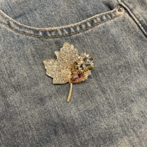 Broche herfstblad