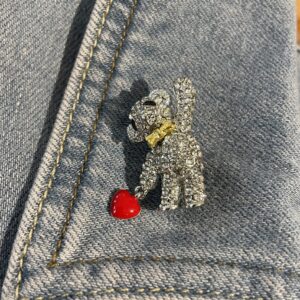 Broche beertje hartje