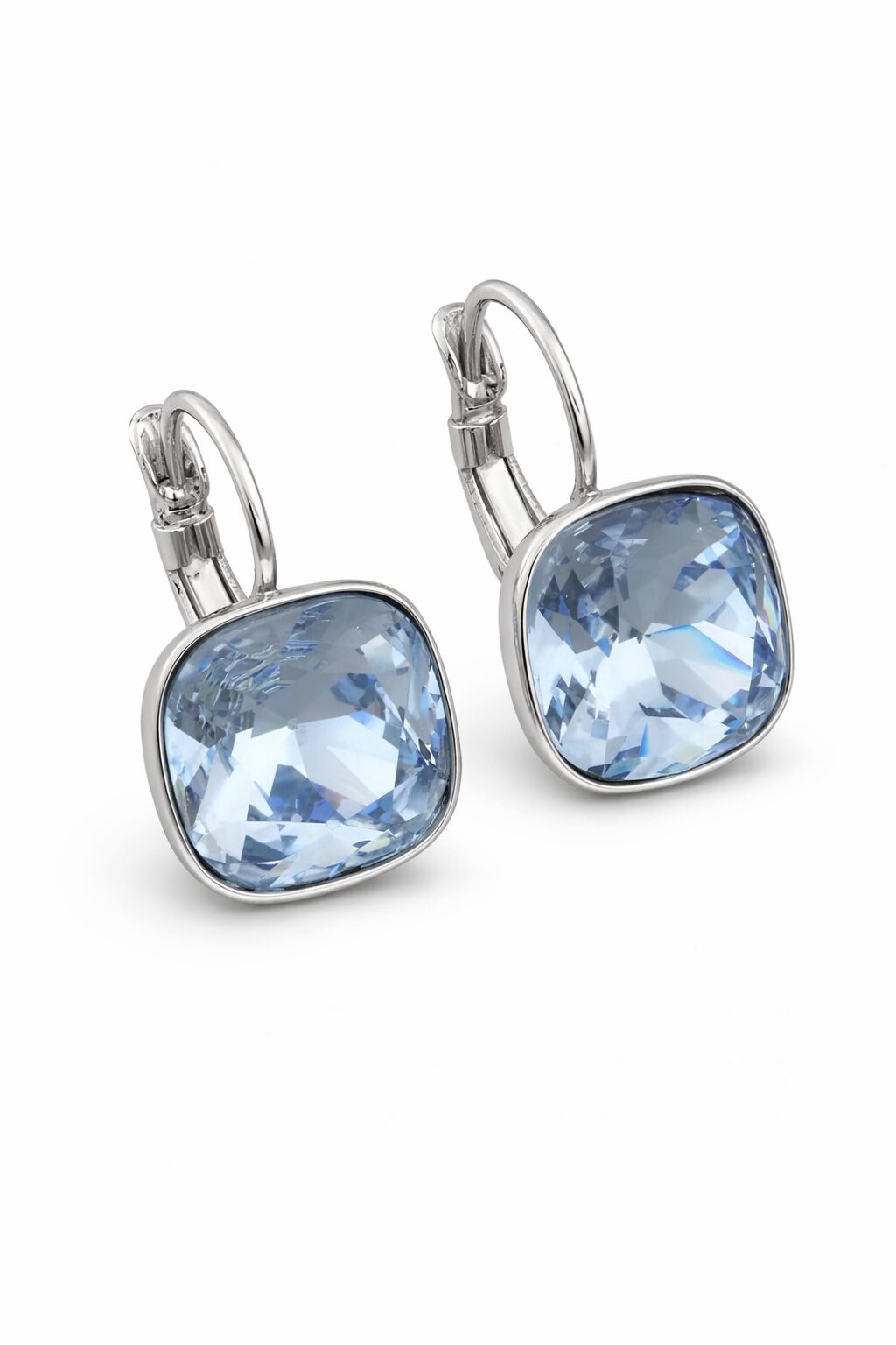 Oorbellen aquamarijn