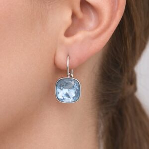 Oorbellen aquamarijn