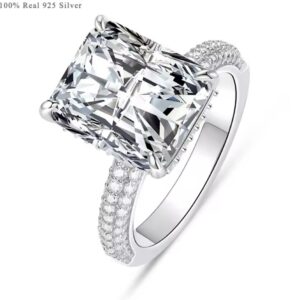 Ring zilver baguette