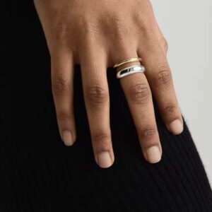 Ring stoer tweekleurig