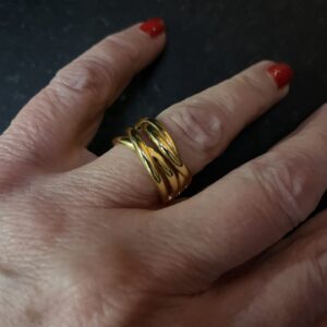 Ring statement goldplated