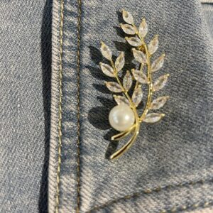 Broche tak met parel