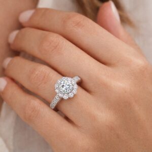 Ring Roos moissanite 1 crt
