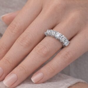 Ring Eternity moissanite 5mm