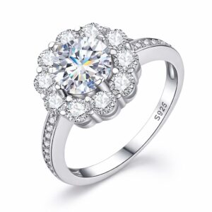 Ring Roos moissanite 1 crt