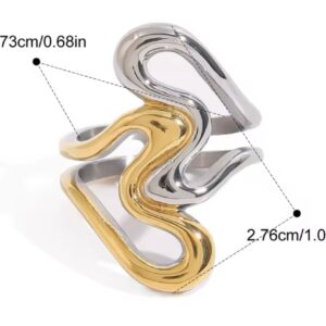 Ring hart tweekleurig