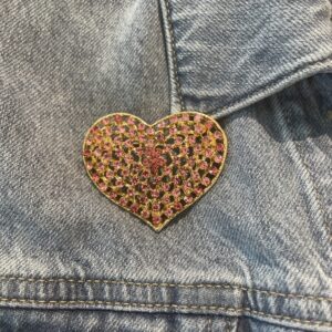 Broche rosé hart