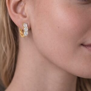 Oorbellen moissanite