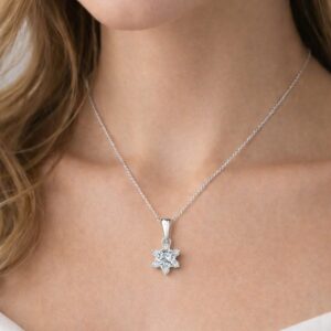 Ketting Moissanite ster