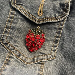 Broche aardbei