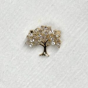 Broche gold plated levensboom