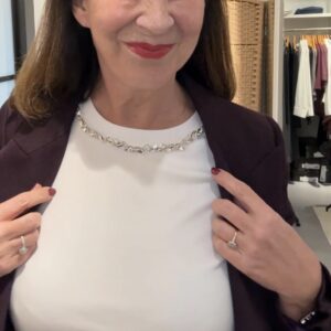 Shirt met strass wit