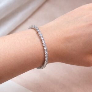 Armband kristal zilver