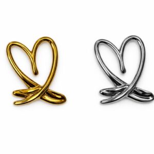 Broche stoer abstract hart