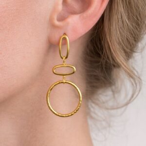 Oorbellen cirkels rvs