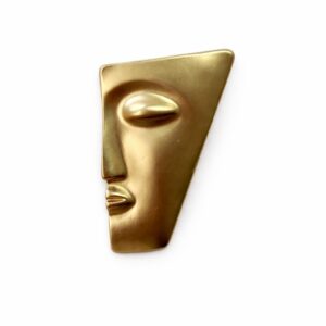 Broche stoer half gezicht